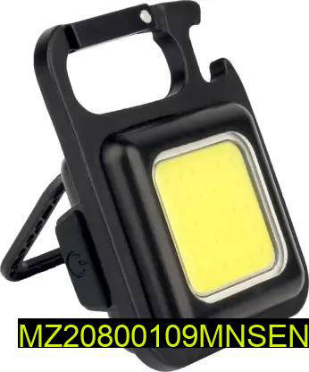 Portable Mini LED Light with Keychain, Waterproof, 500Lm, Rechargeable