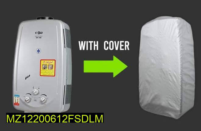 Premium Waterproof Geyser Cover Silver Grey Dustproof Rust Resistant