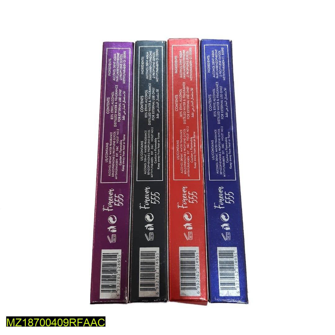Long Lasting Mens Pocket Perfume Pack of 4