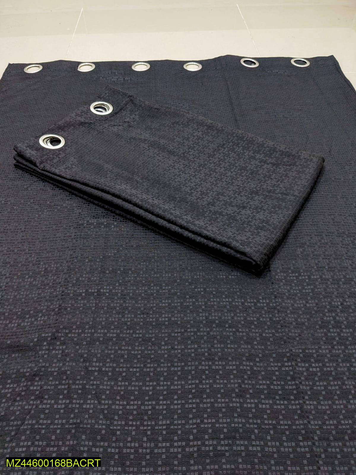 Black Jacquard Curtains 92x55 Inch Pakistan