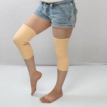 Men & Women Light Yellow Wool Knee Cap