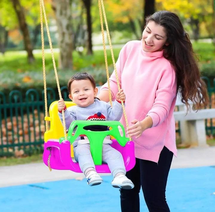 Kids 3-in-1 Swing Fiber Plastic 3-6 Years