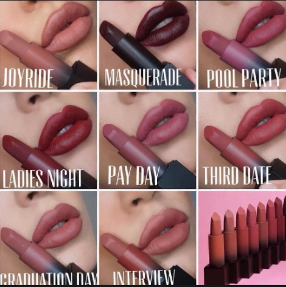 Matte Lipstick Pack 12 Shades Long Lasting