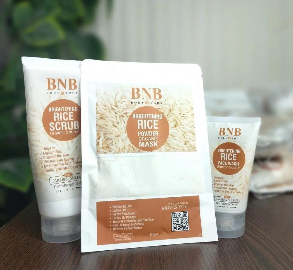 Rice Whitening Facial Kit for Glowing Skin
