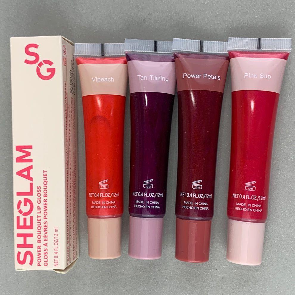Lip Gloss Set 4 Shades Long Lasting Glossy