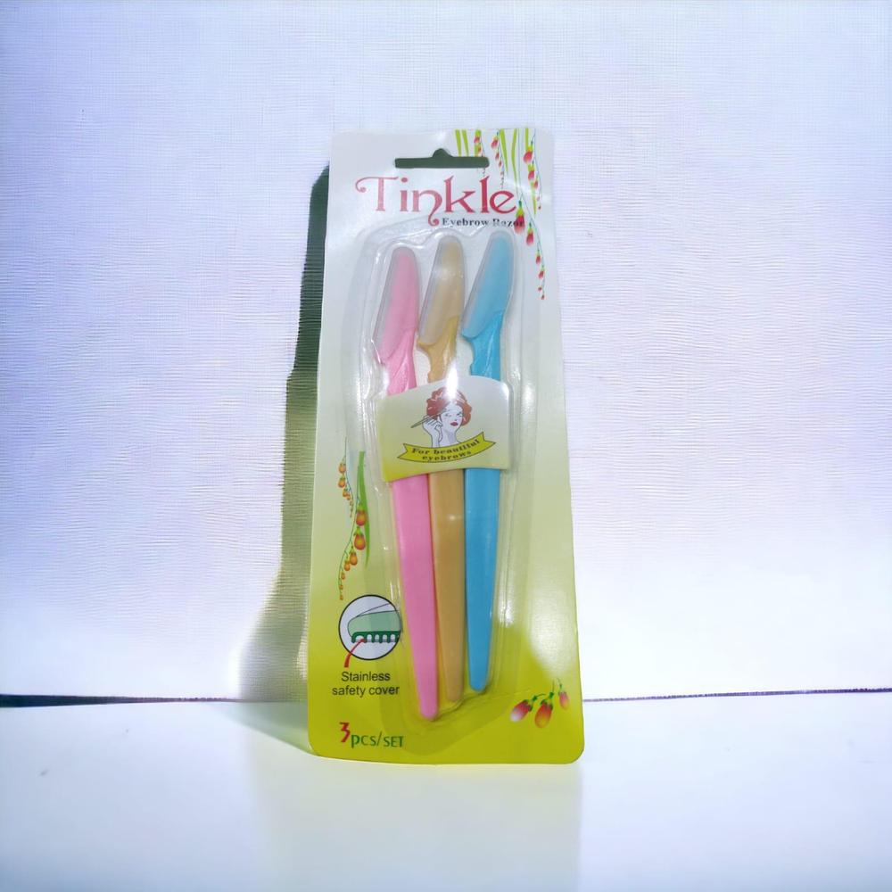 Tinkle Eyebrow Razor Set 3 Pcs ABS Plastic Pakistan