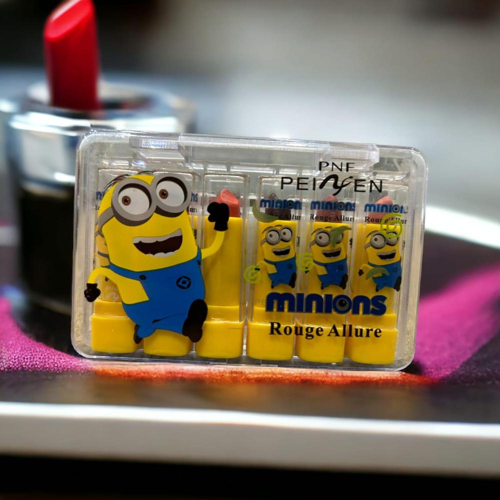 Minions Rouge Lipsticks Pack of 6 Matte Long Lasting