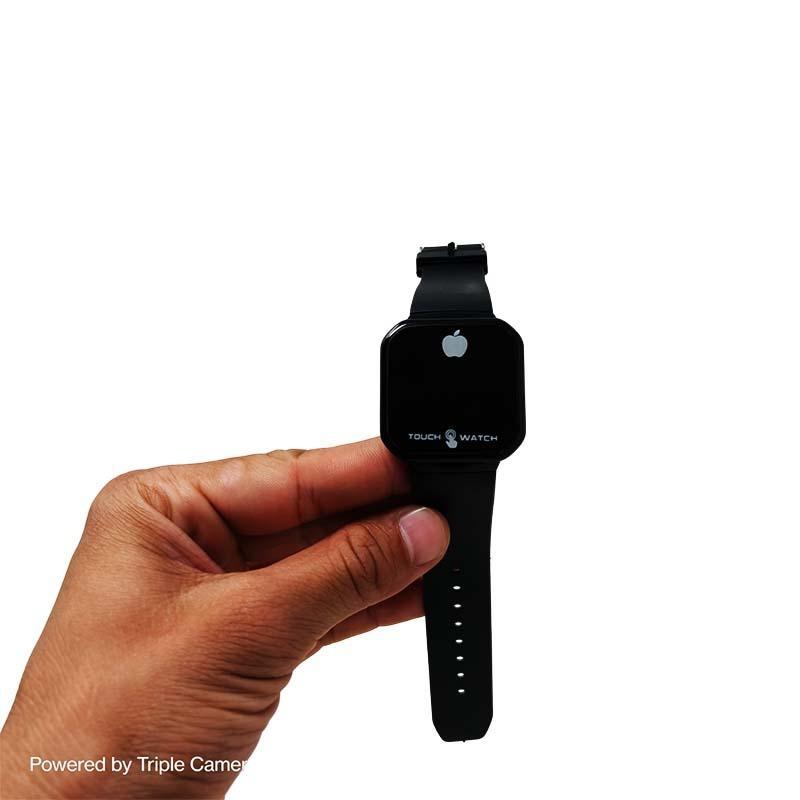 Apple Touch Digital Watch Black Silicone Strap LED Display