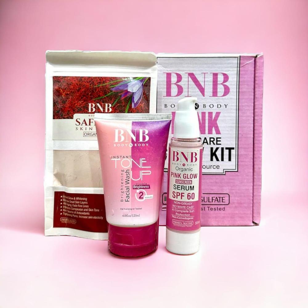 Skin Care Glow Kit SPF 60 Saffron Mask Wash