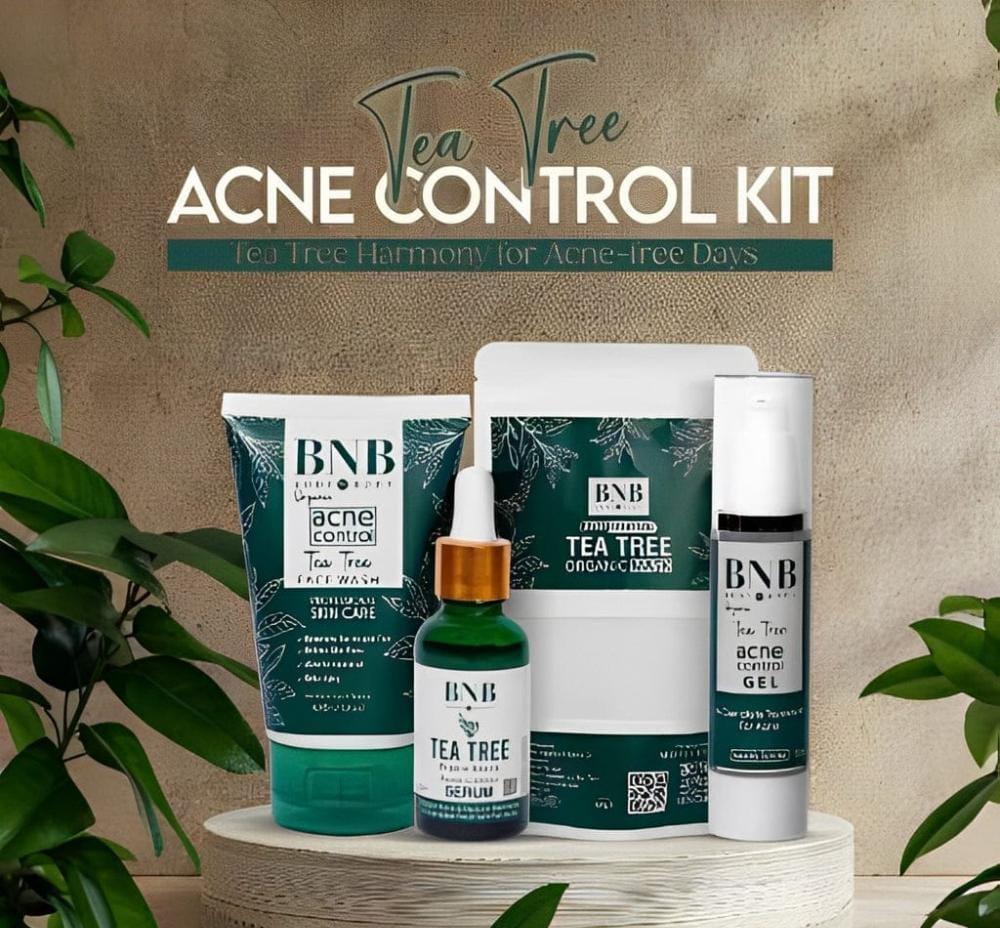 Tea Tree Acne Control Kit 4-Step Organic Skin Care