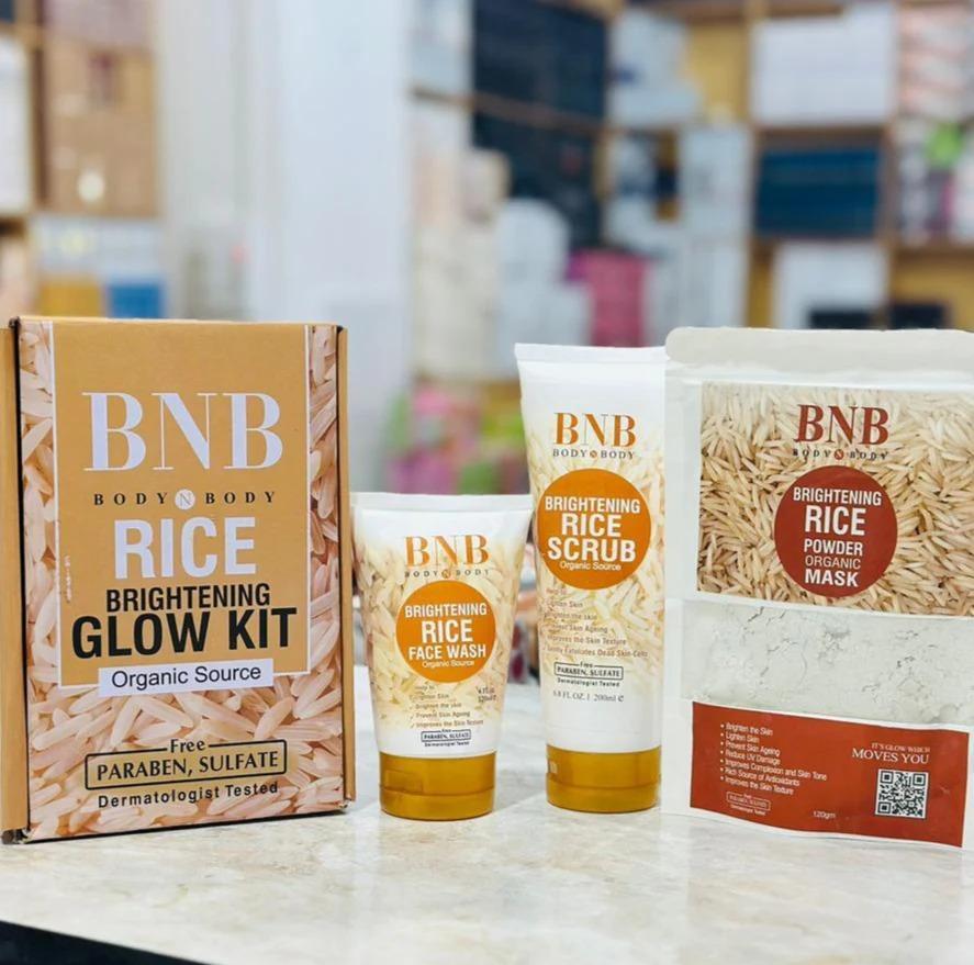 Rice Whitening Glow Kit for Pakistani Skin