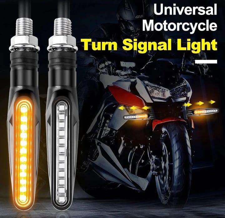 LED Bike Indicators with Yellow Glow for Pakistani Rides