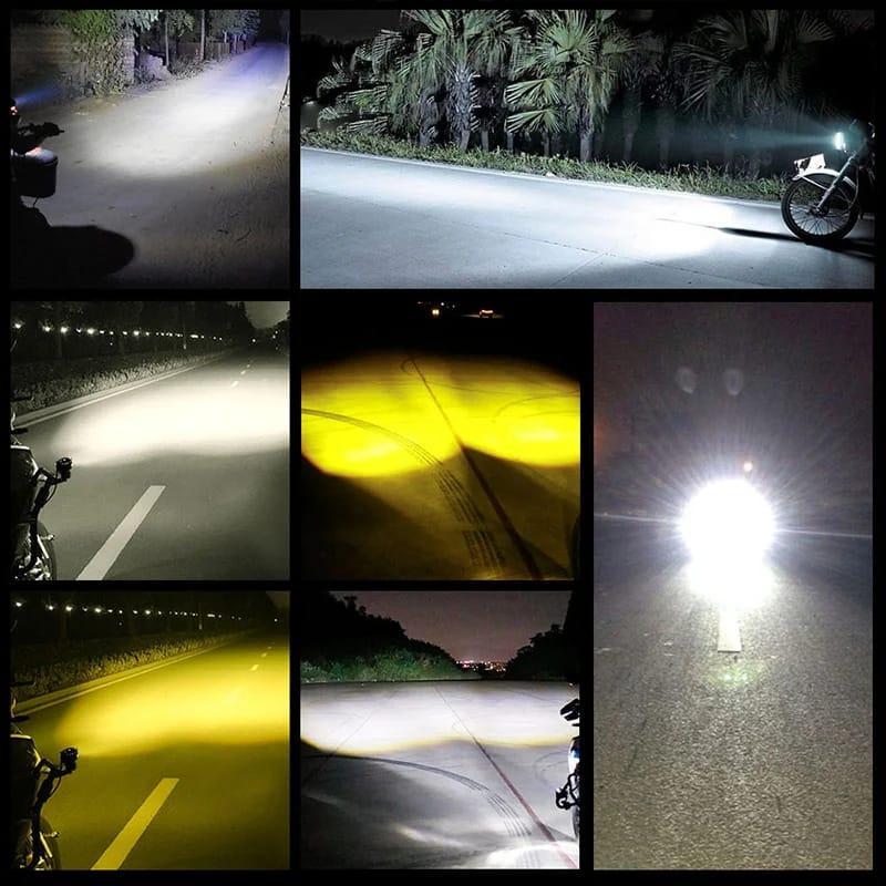 Mini Driving LED Lights White Yellow ABS Durable