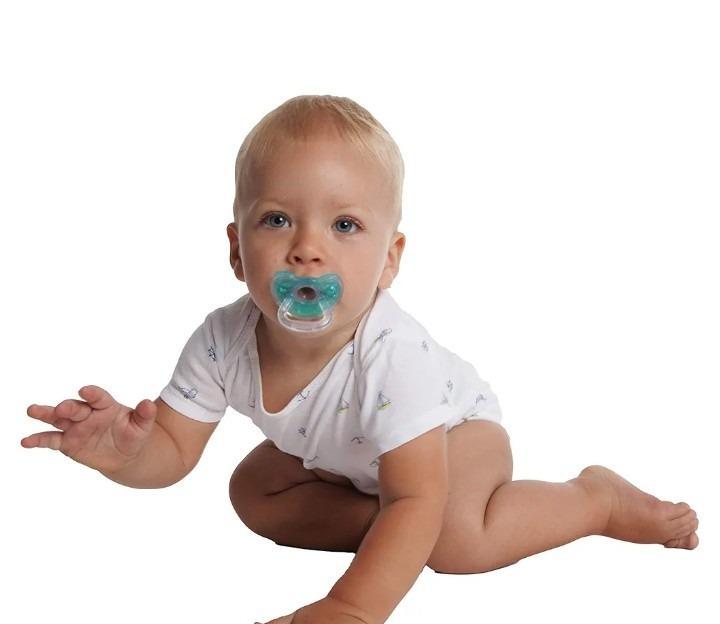 Baby Pacifier with Teether, Multicolor, Premium Fibr