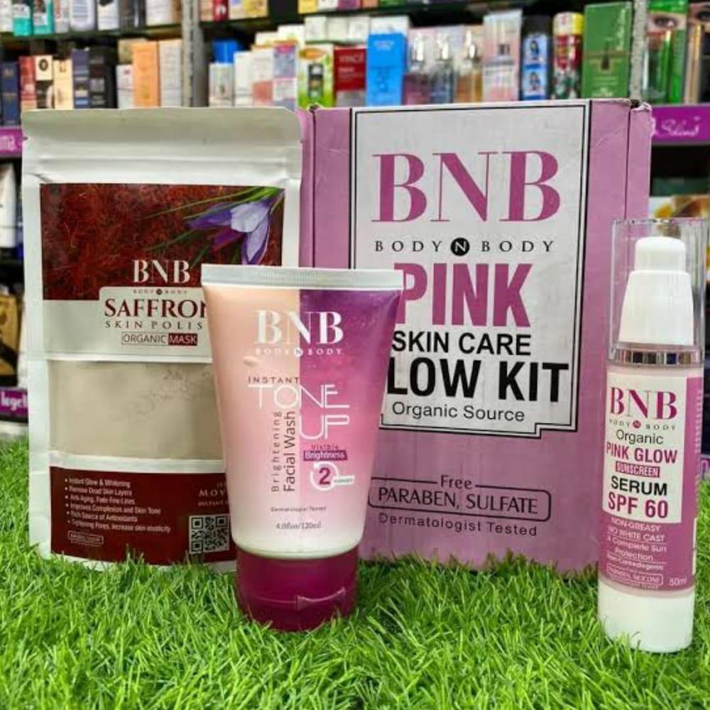 Pink Glow Facial Kit for All Skin Types