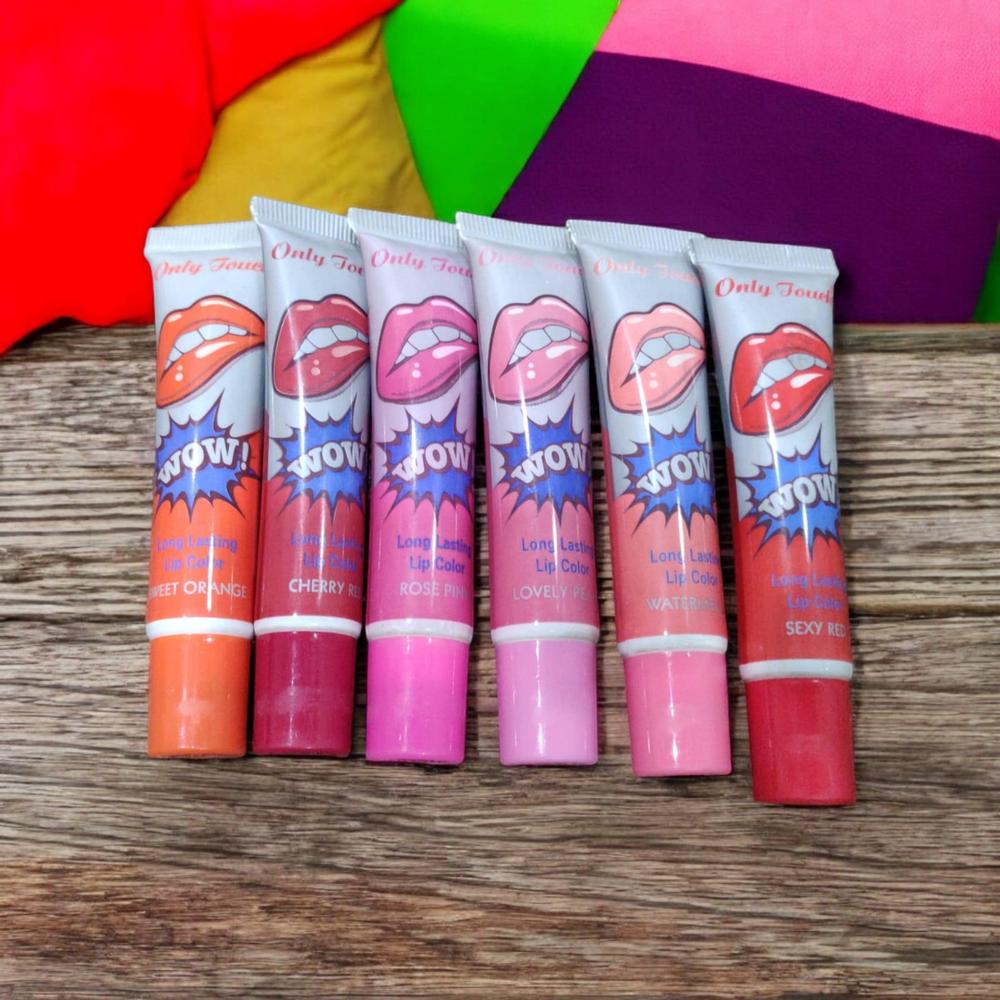 High Pigmented Lip Gloss Pack of 6 Multicolor