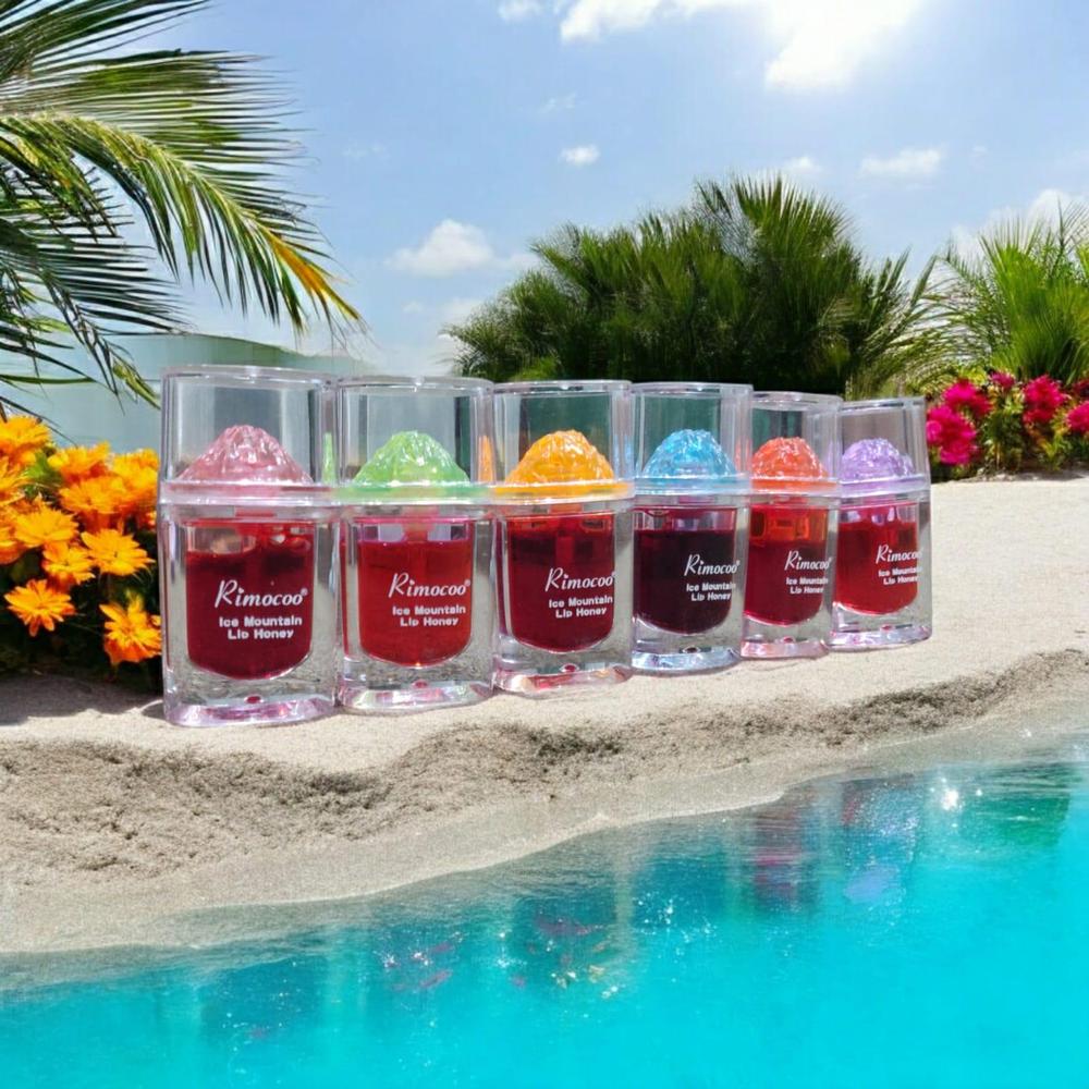 Vibrant Lip Gloss Pack of 6 - Premium Quality, Durable Glass Bottles