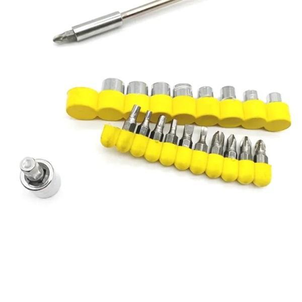 24-Piece Stainless Steel Screwdriver Set Yellow