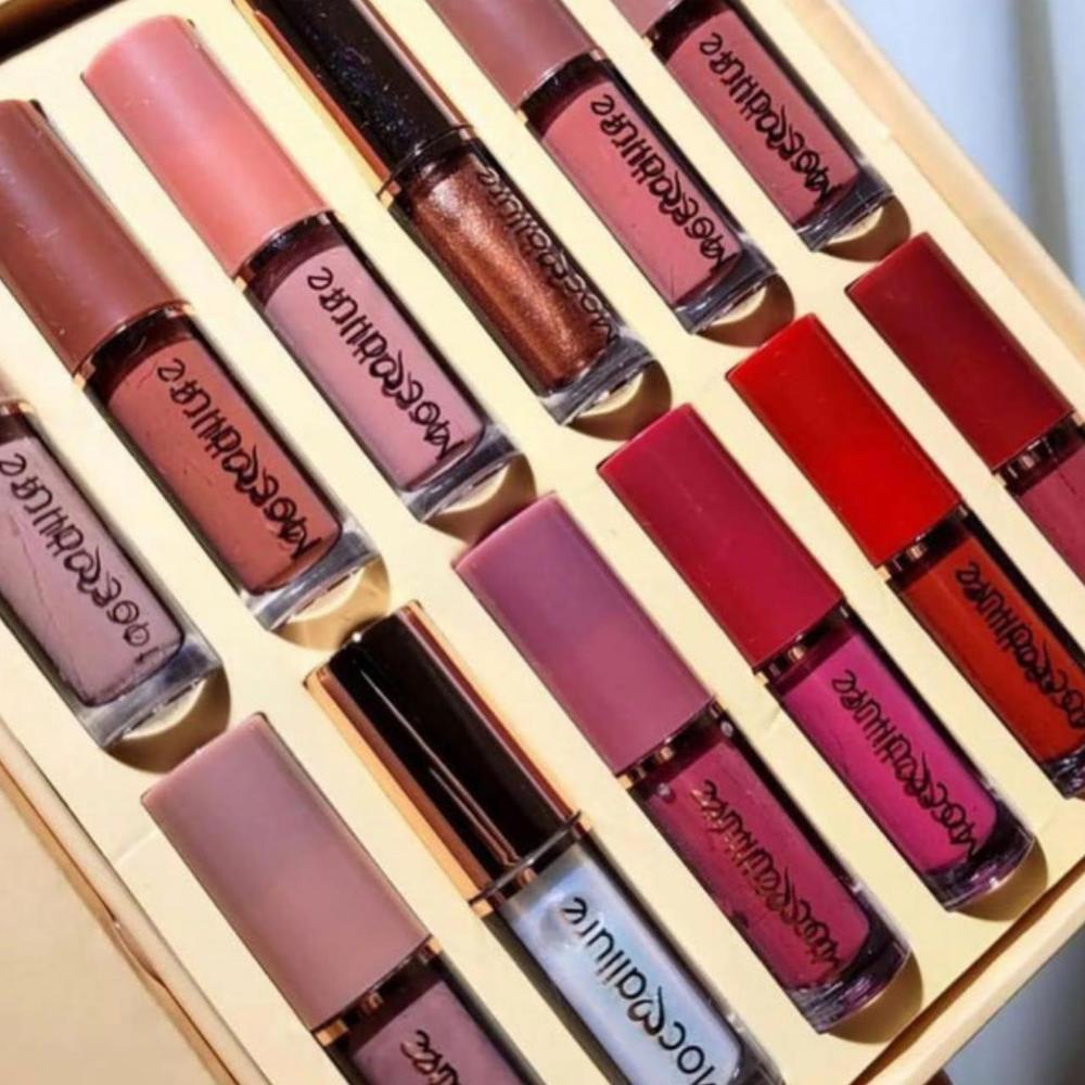 Premium 12 Shade Lip Gloss Set Smudge Proof Long Lasting