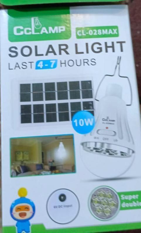 Solar LED Camping Light Yellow 250cm ABS