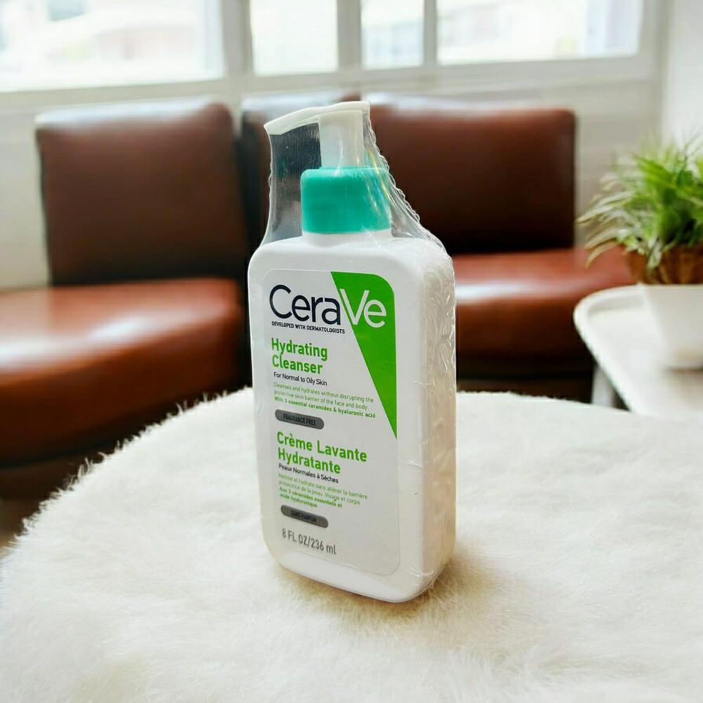 CeraVe Hydrating Facial Cleanser 236ml for Normal to Oily Skin