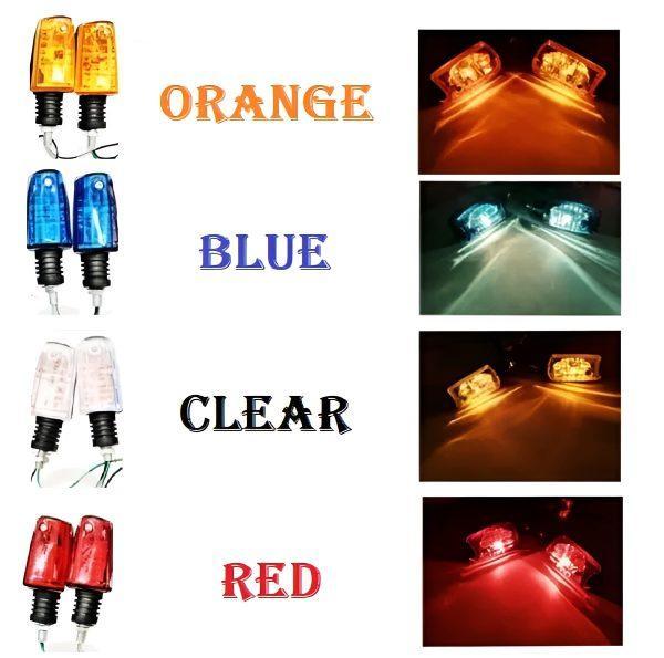 Premium Mini Bike Indicators Red Blue Yellow White