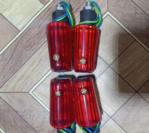 Premium Mini Bike Indicators Red Blue Yellow White