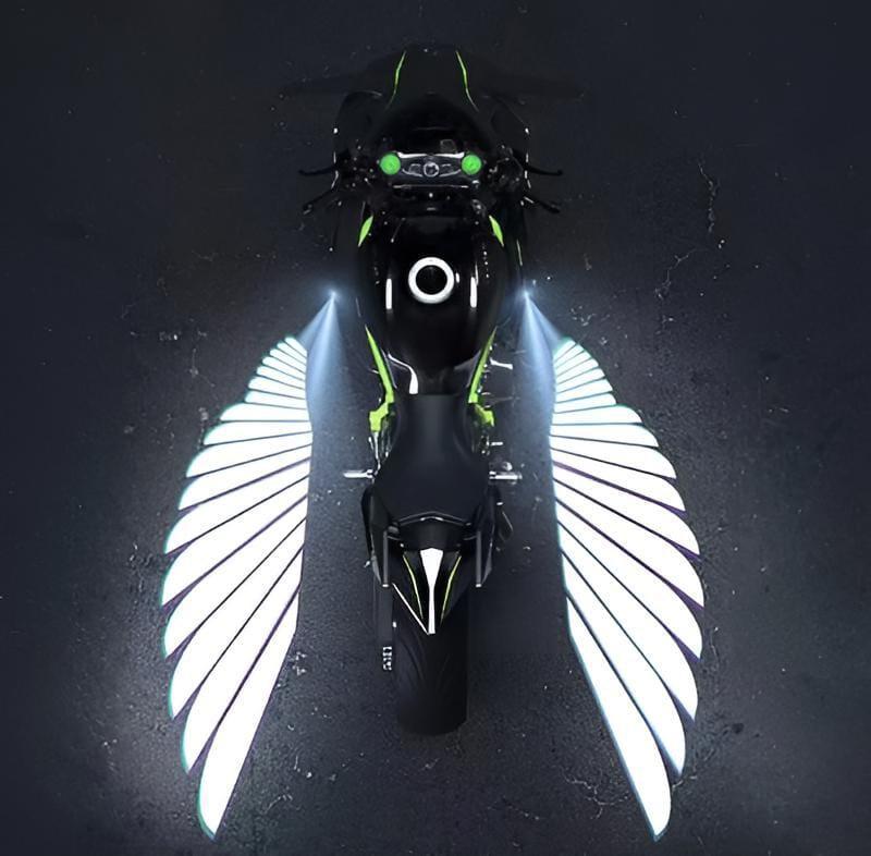 Multicolor Angel Wing LED Light for Motorcycle & Car