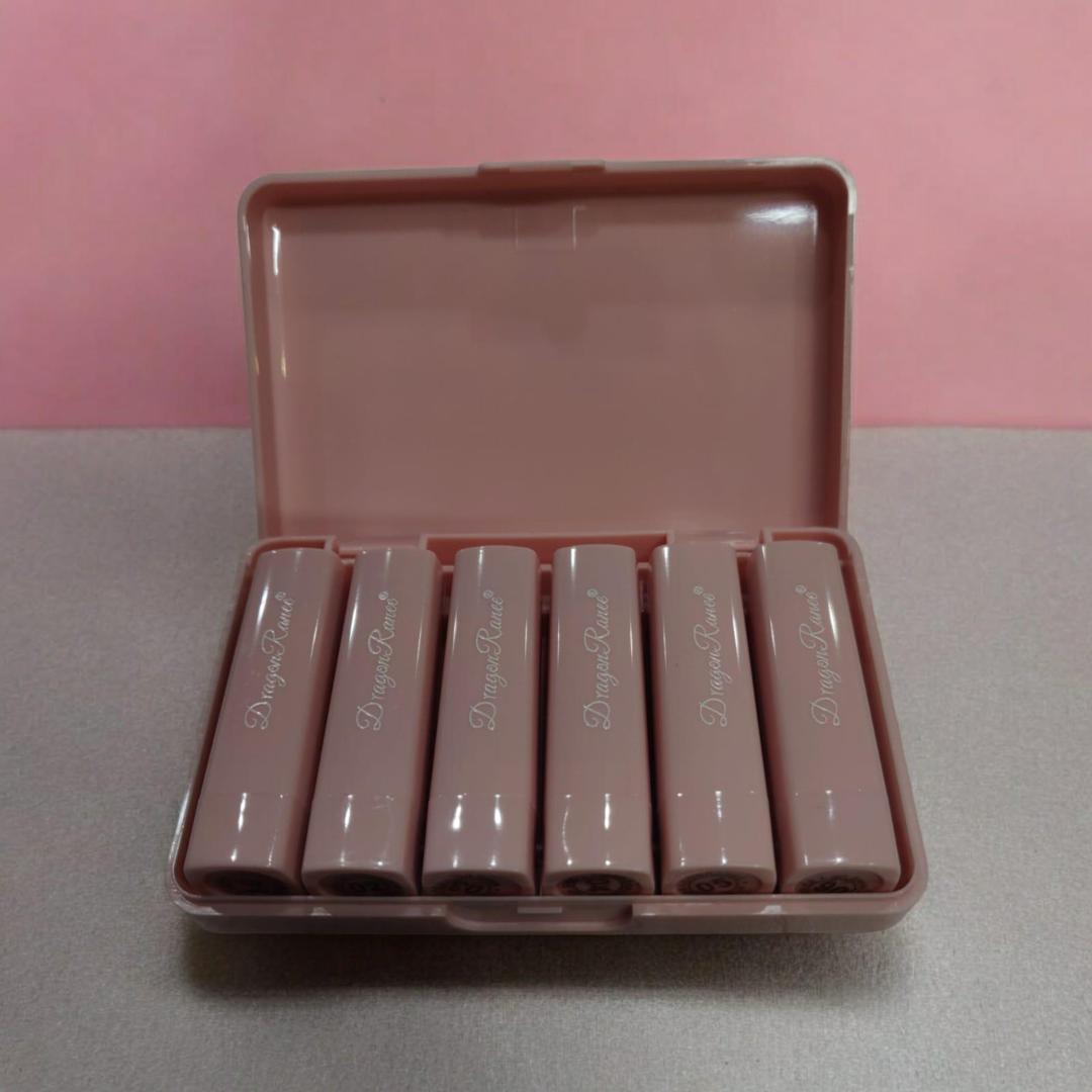 Matte Finish Lipstick Pack of 6 Strawberry Design