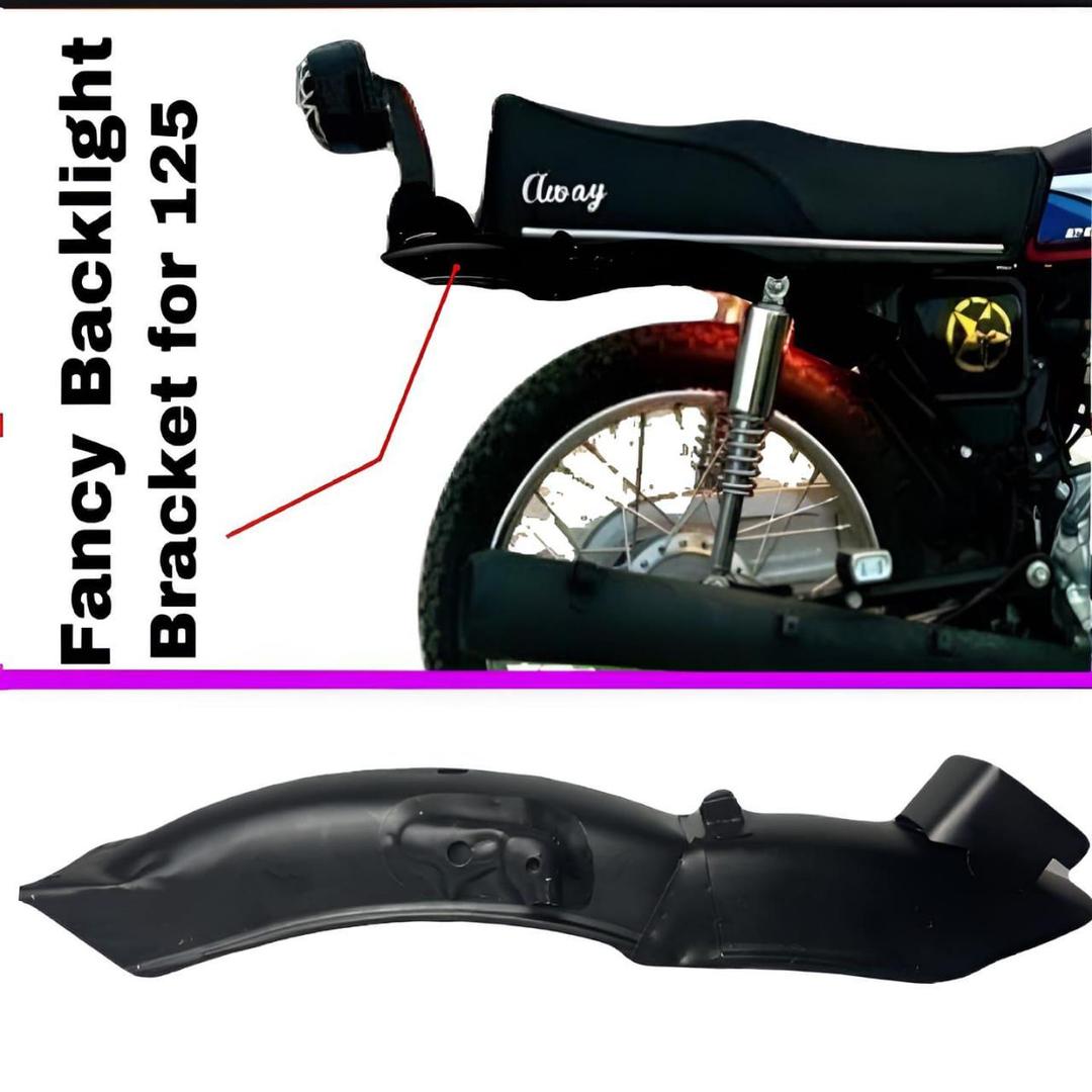ABS Rear Mudguard with Backlight Bracket for 125cc Motorbike