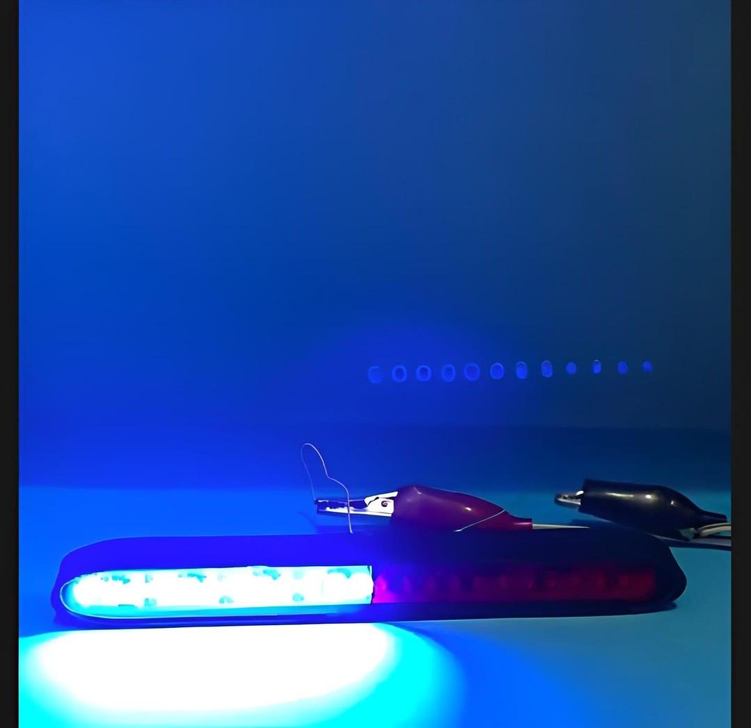 Police Flasher Light for Bike ABS Waterproof Black