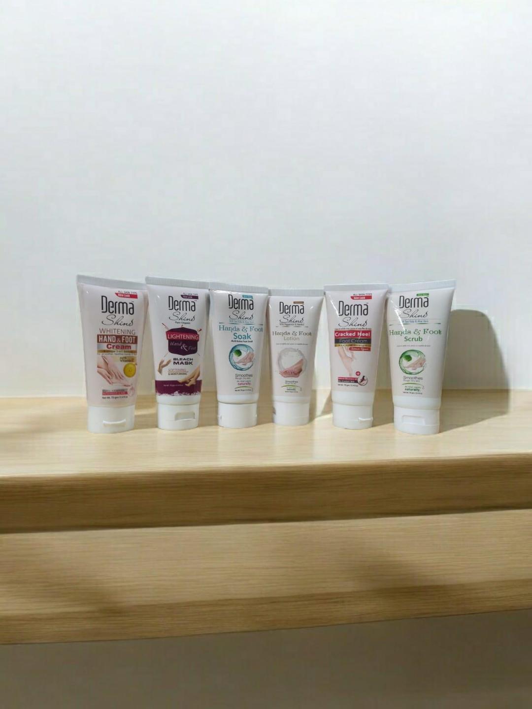 Derma Shine Hand & Foot Brightening Cream Set of 6 70 Ml