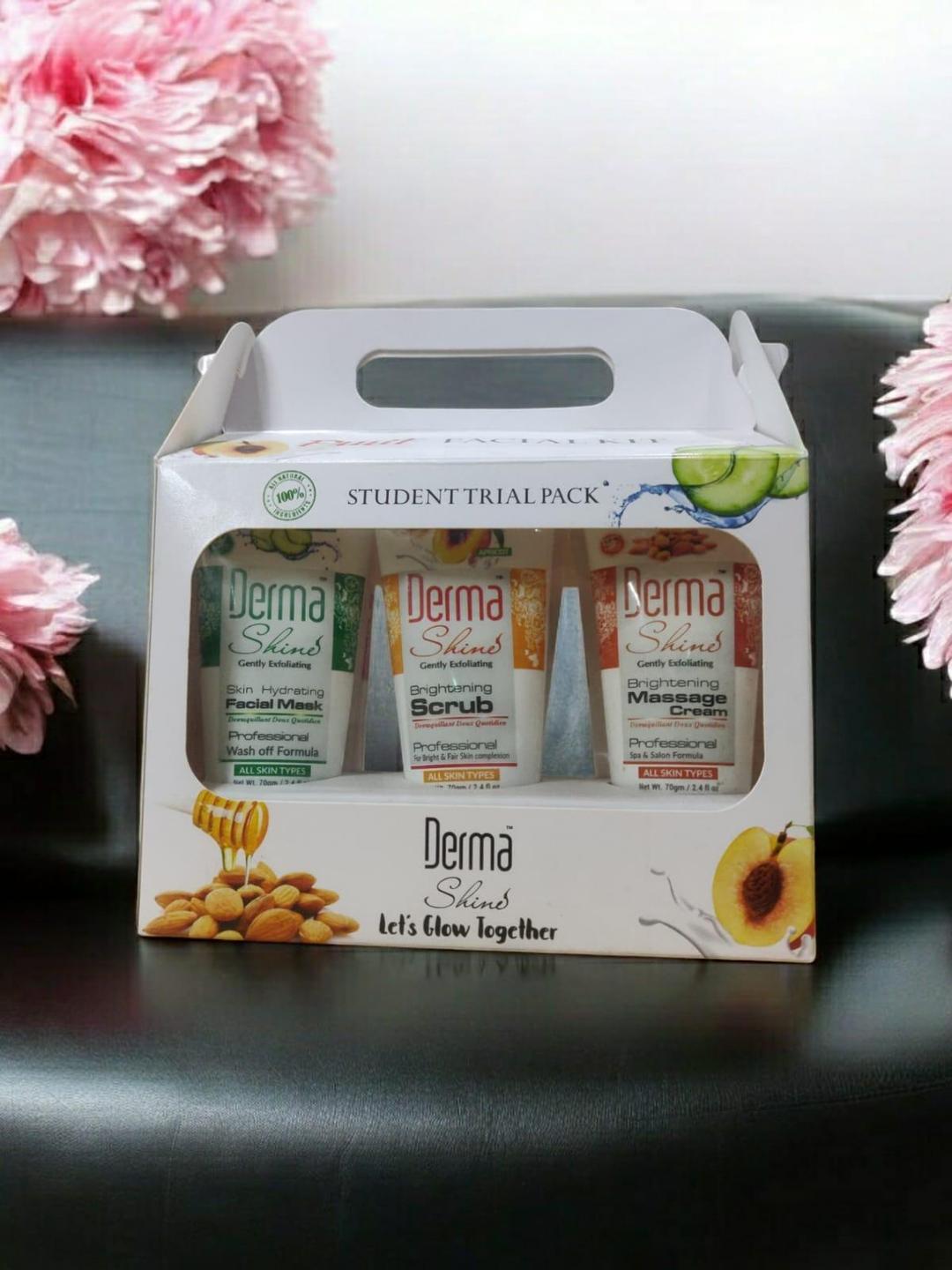 Derma Shine 6-Piece Whitening Facial Kit for All Skin Types