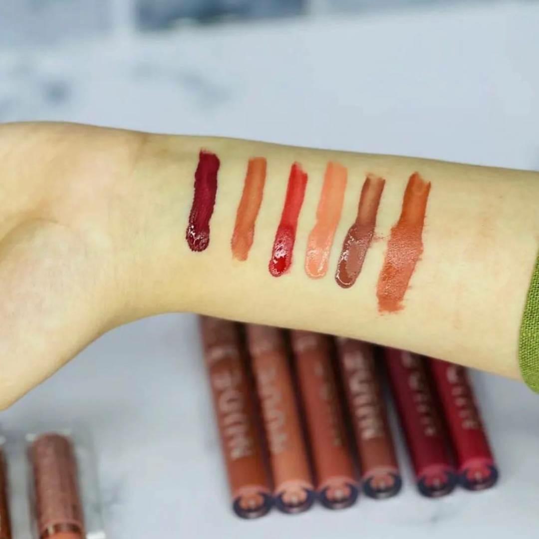Matte Lip Gloss Set 6 Shades Long Lasting
