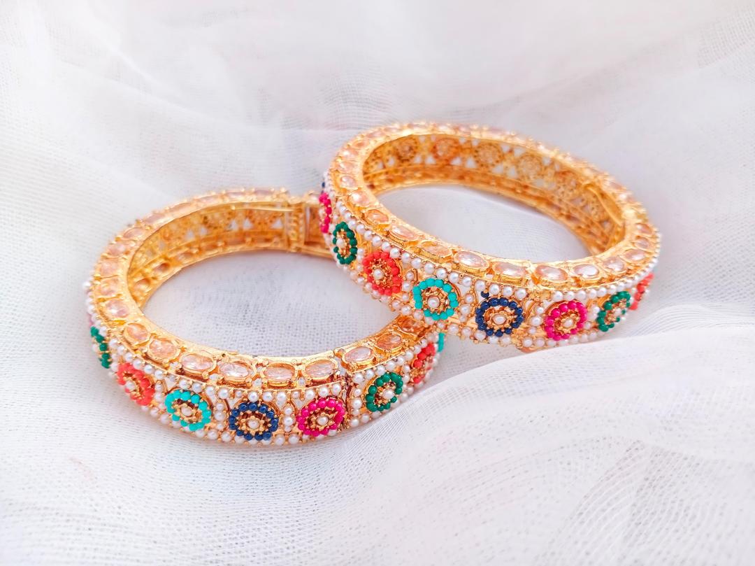 Gold Plated Noratan Bangles for Women
