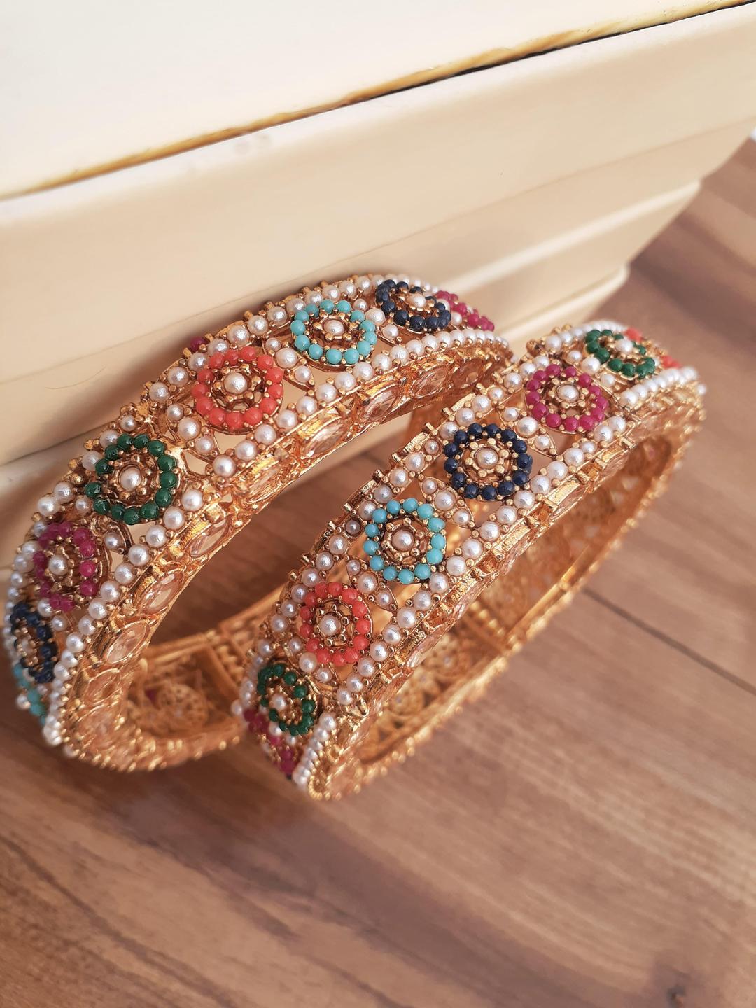 Gold Plated Noratan Bangles for Women