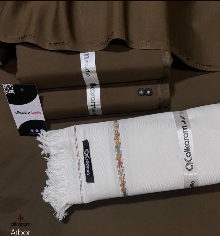Men's Wash & Wear Brown Suit with Shawl Winter