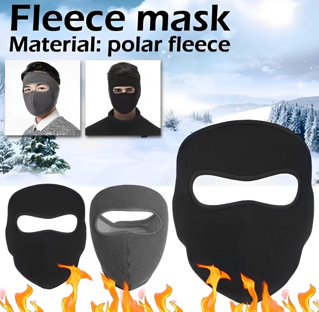 Premium Quality Full Face Bike Mask Black Fleece