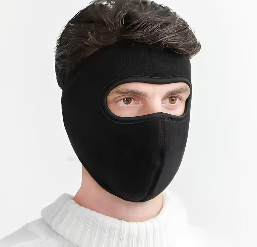 Premium Quality Full Face Bike Mask Black Fleece