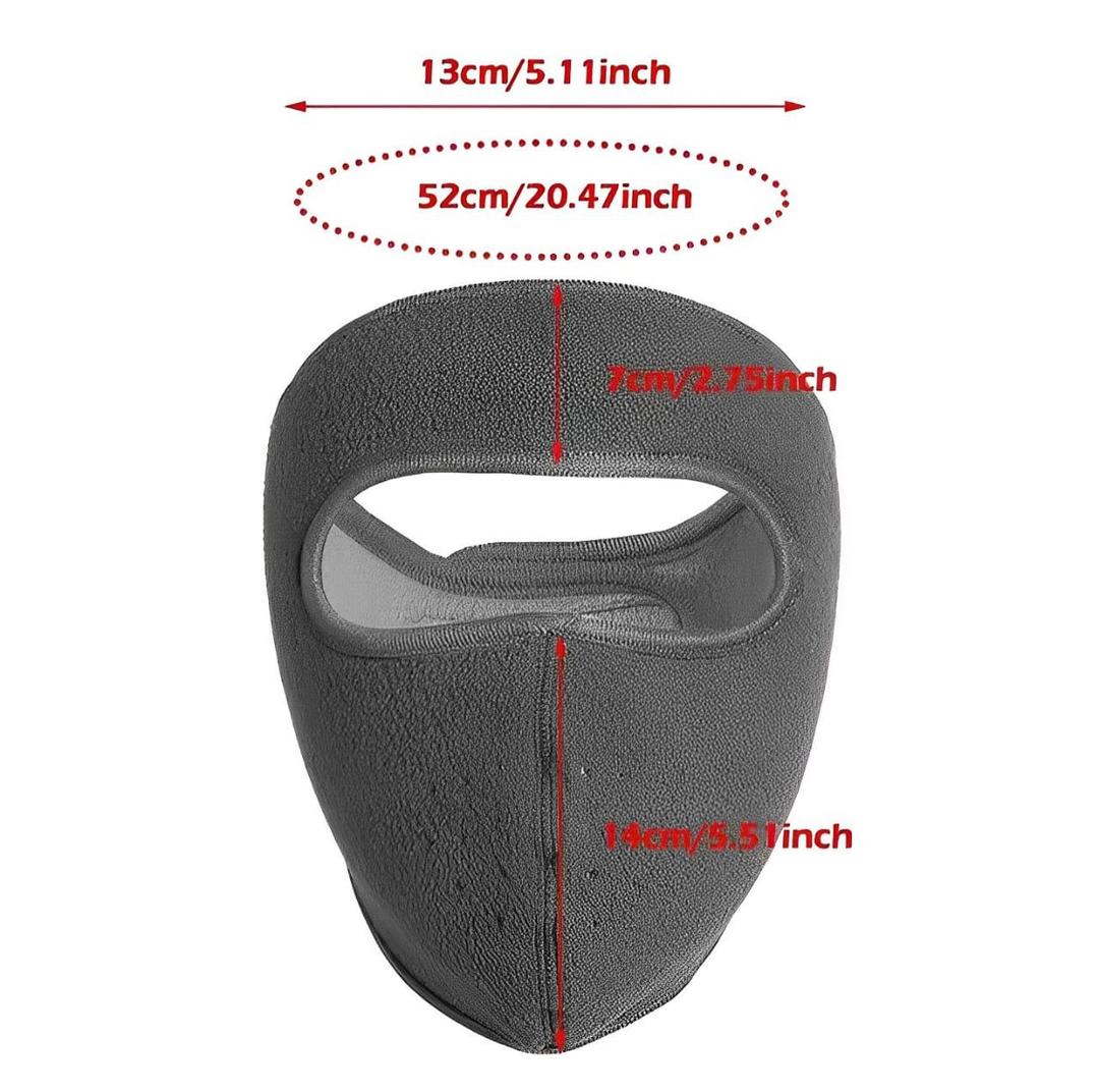 Premium Quality Full Face Bike Mask Black Fleece