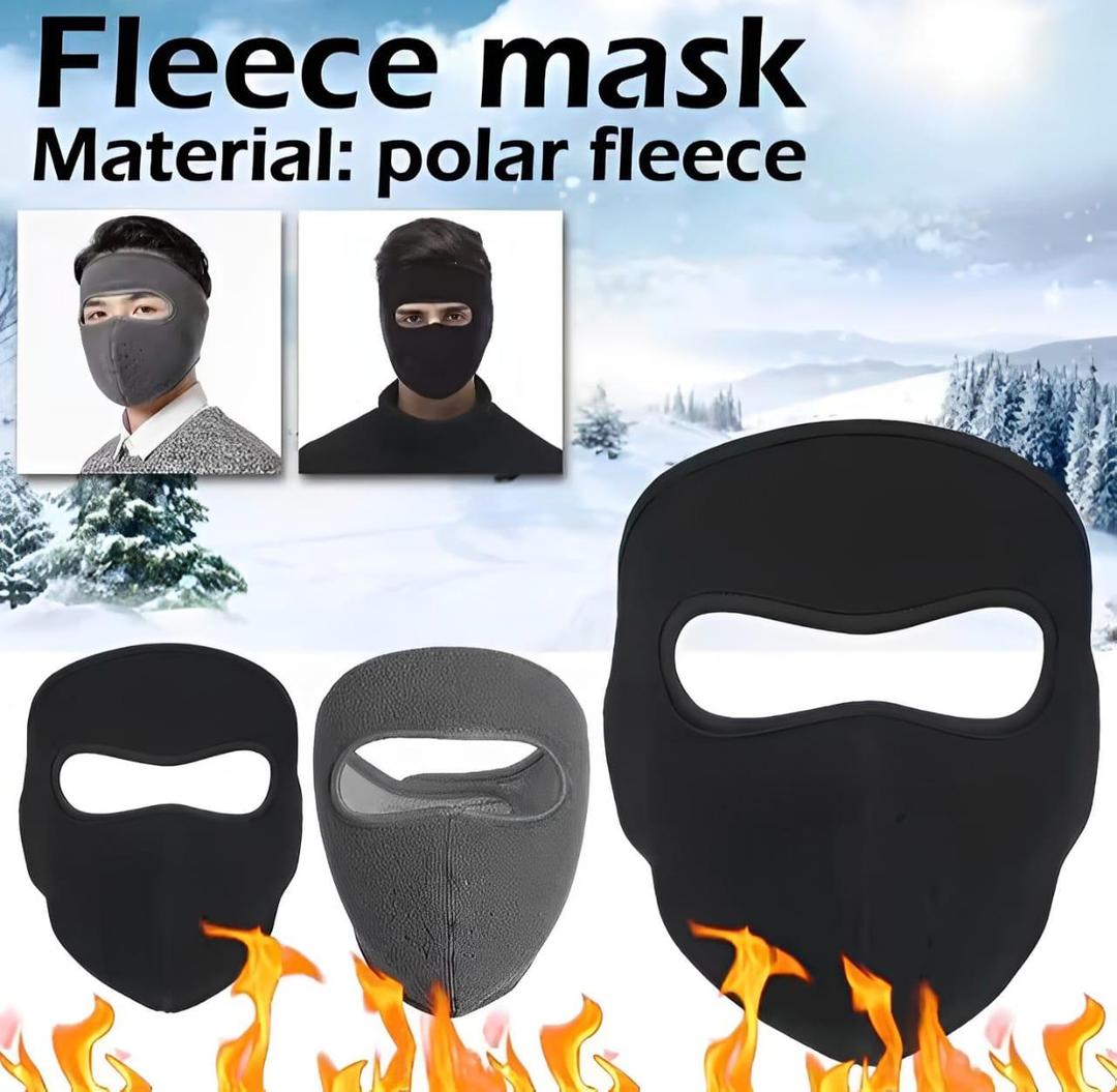 Premium Quality Full Face Bike Mask Black Fleece