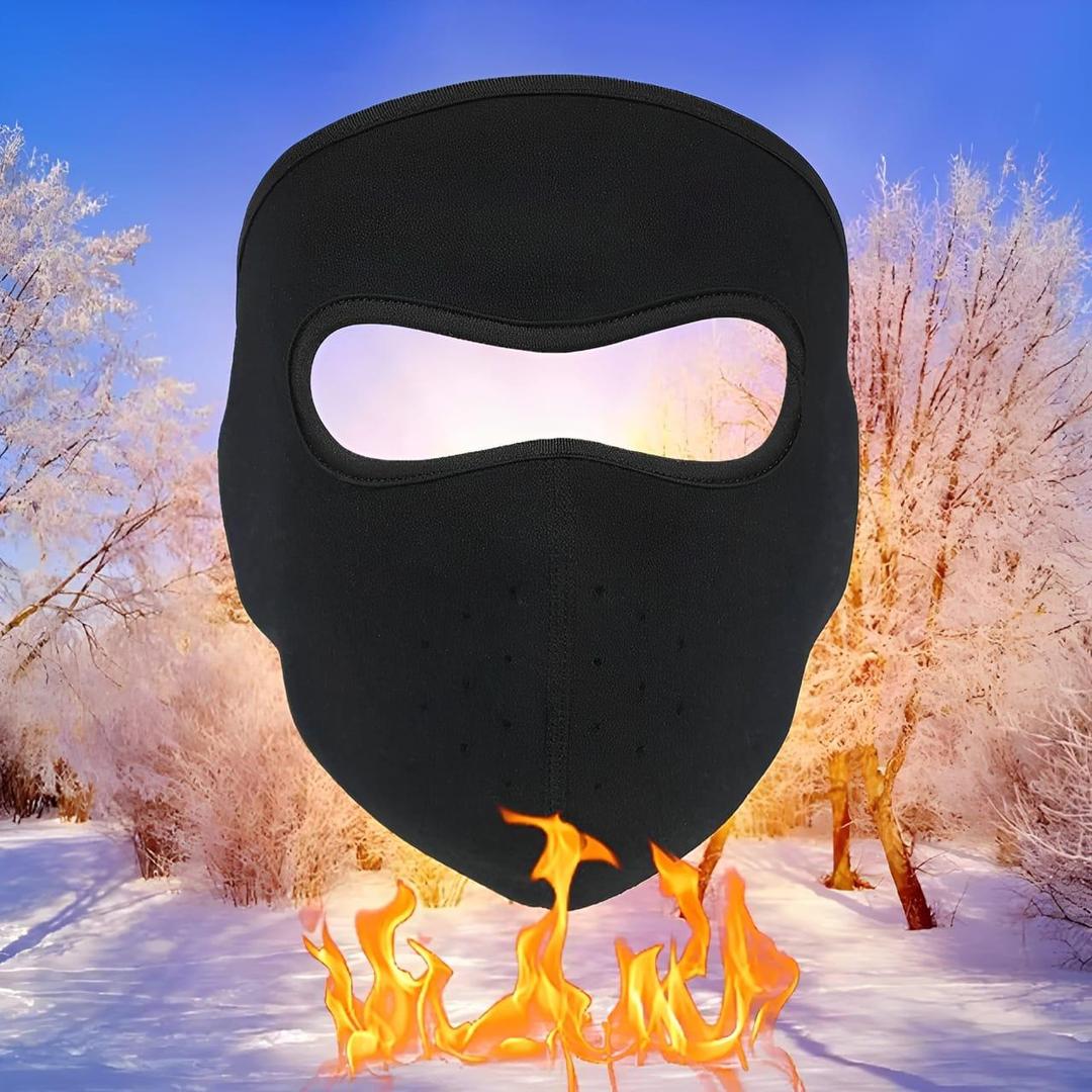 Premium Quality Full Face Bike Mask Black Fleece