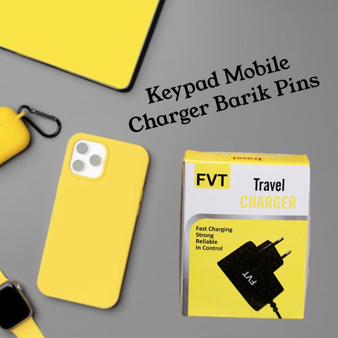 FVT Travel Charger Fast Charging Black Plastic Lightweight