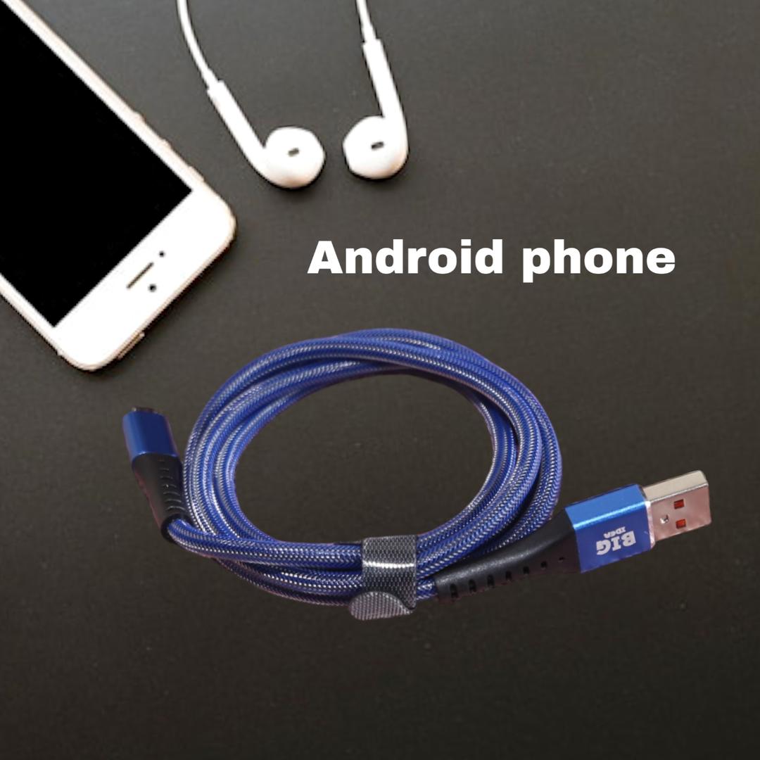 Premium Red Black Android Charging Cable Fast Durable