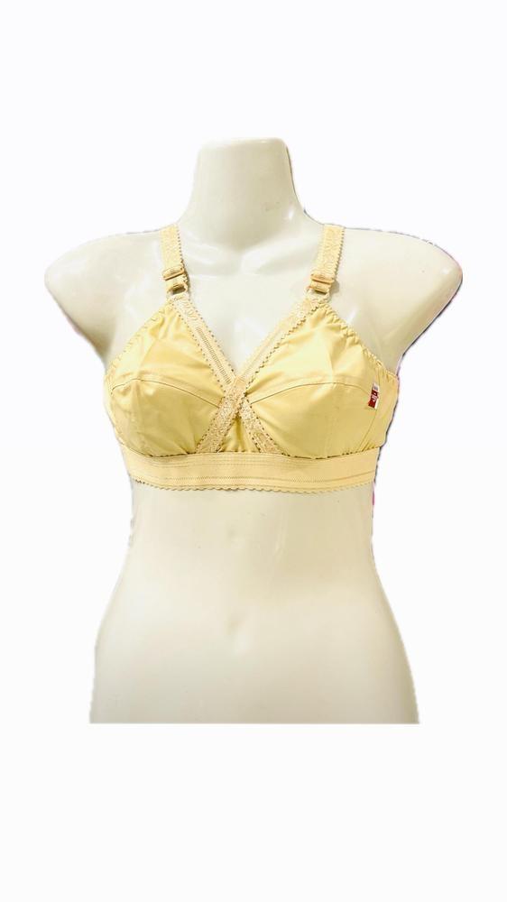 Non-Padded Cotton Bra Beige Daily Wear Pakistan