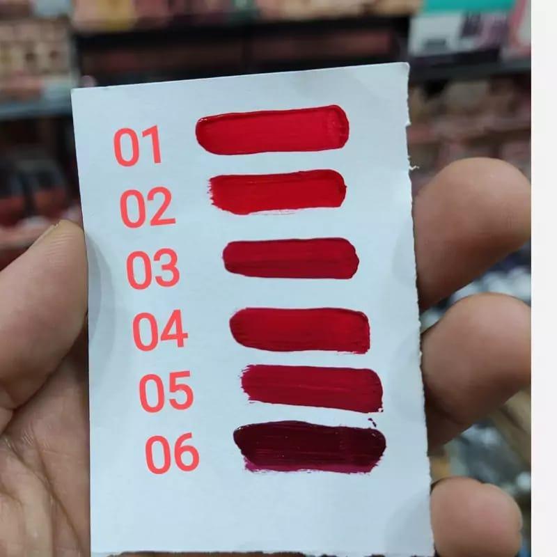 Matte Lip Gloss Pack of 2 Red Peach Orange
