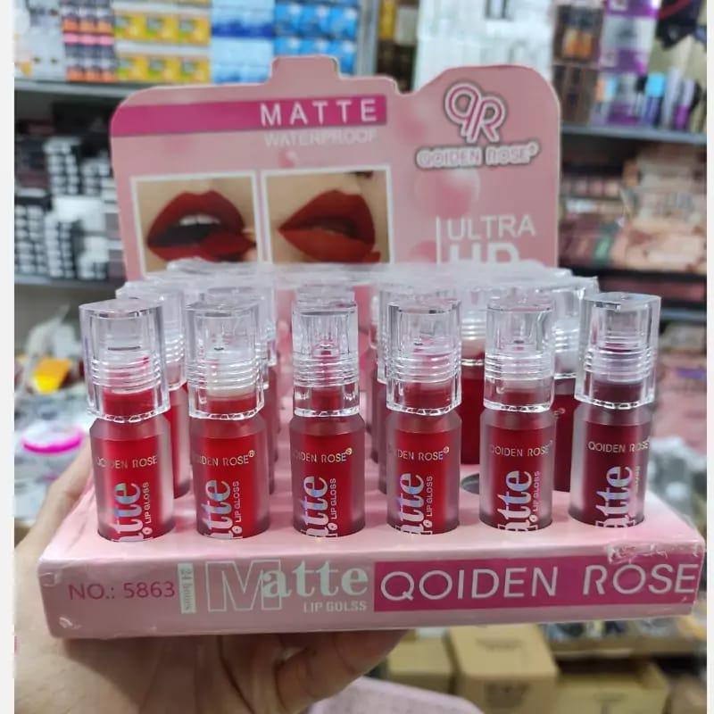 Matte Lip Gloss Pack of 2 Red Peach Orange