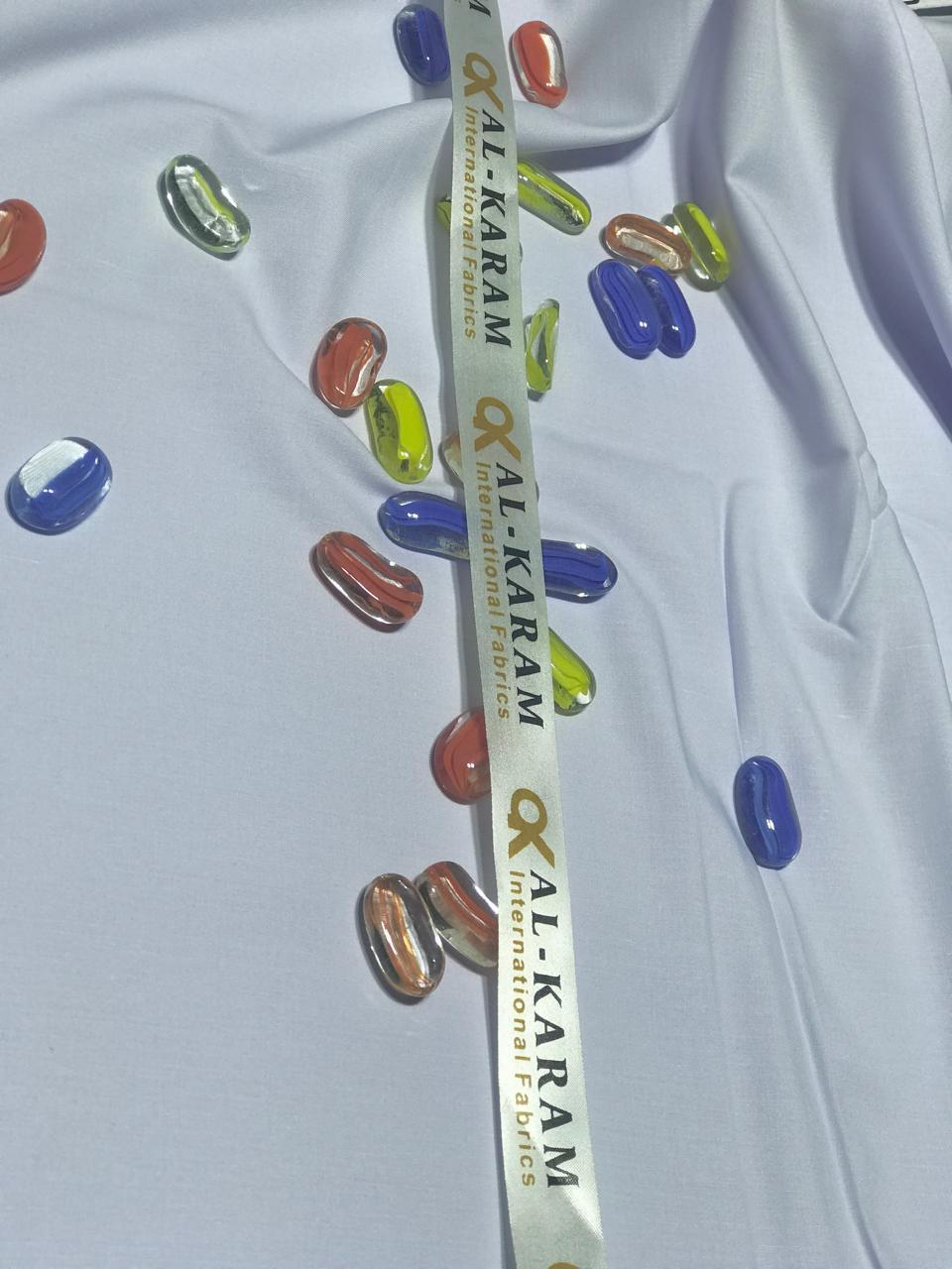 Men's Plain White Wash & Wear Suit Summer Wear