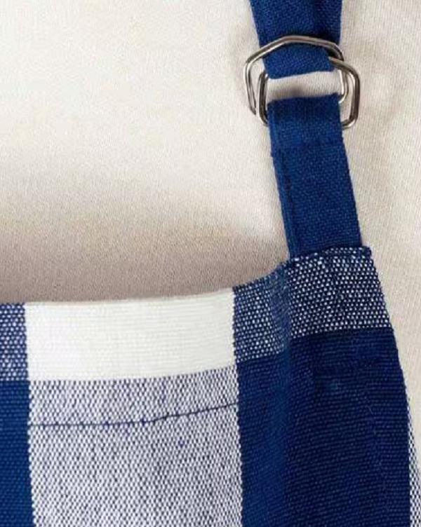 Premium Cotton Apron Black Blue Pink 31x28"