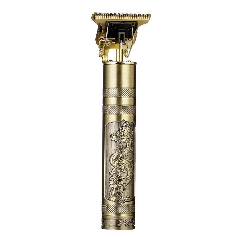 Rechargeable Hair Trimmer for Men Brown Silver